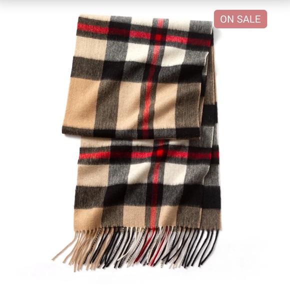 Luxury Cashmere Scarf with Tassels – Stylish Wrap and Shawl - Picture 2 of 14